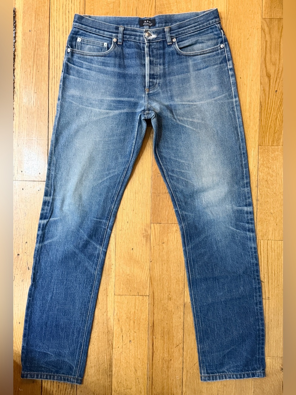 APC  Selvedge New Standard Denim Jeans 32 Great fades broken in